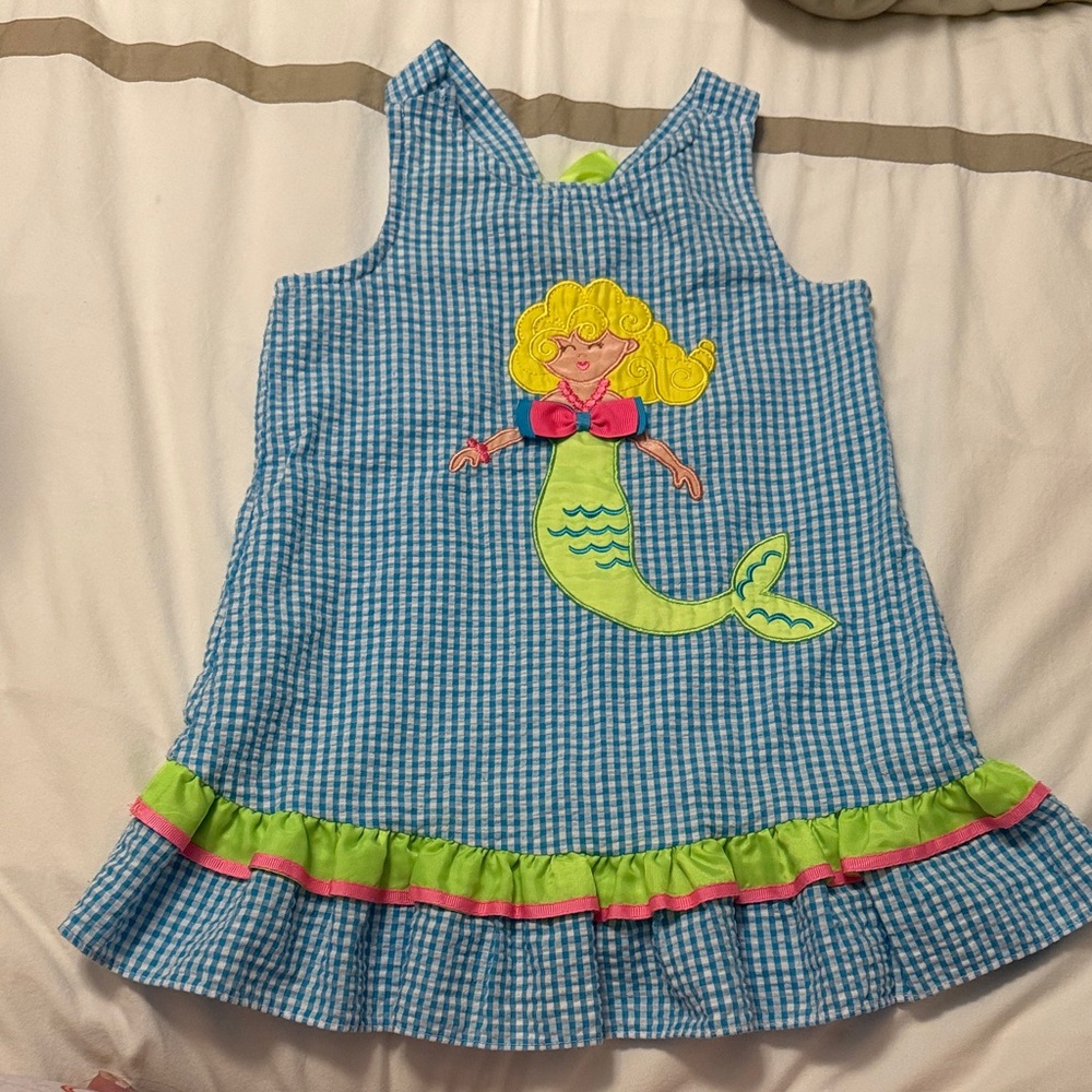 Rare Editions Blue and Green Mermaid Dress